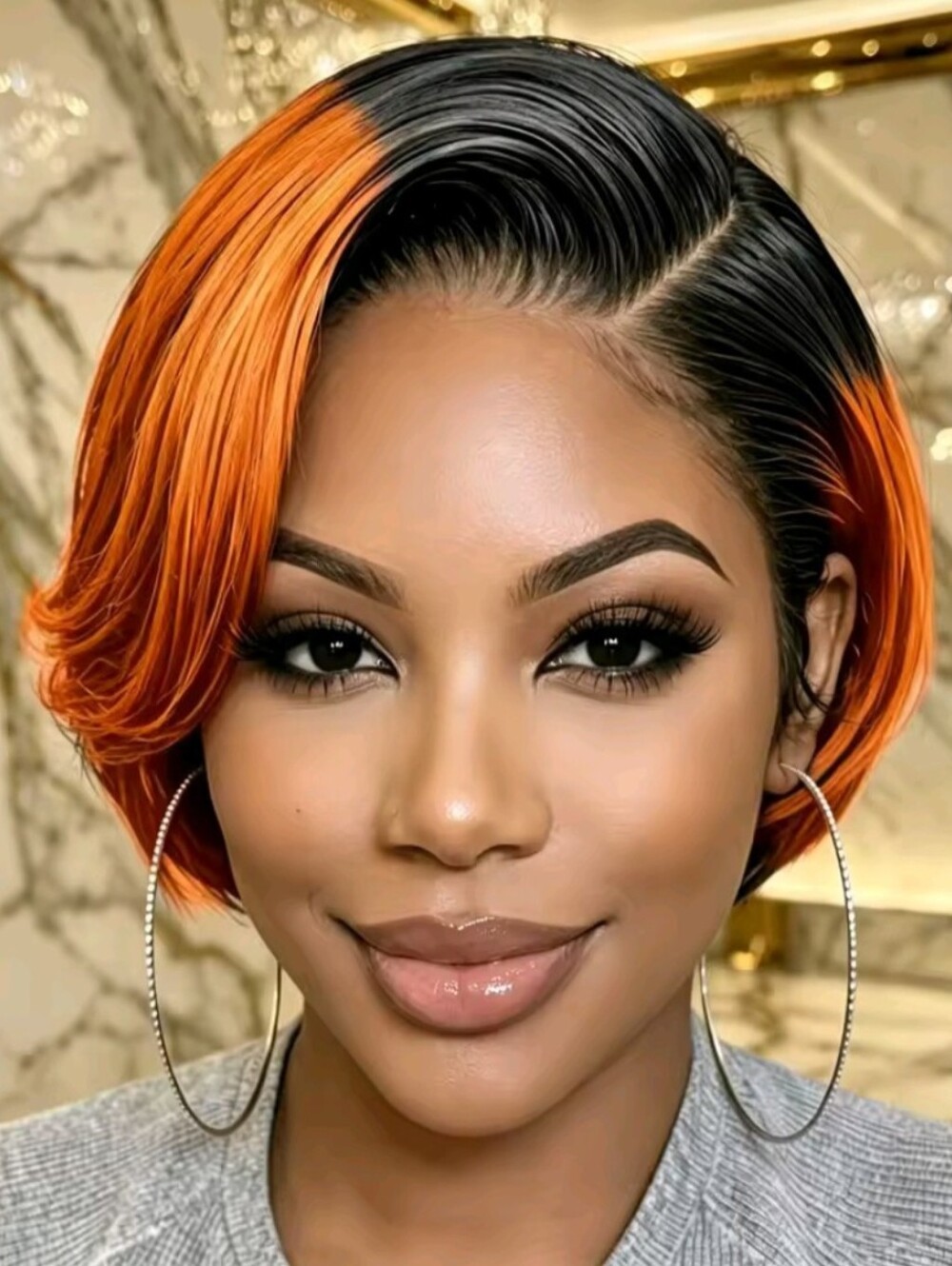 Women's Pixie Cut Wig Remy Human Hair 13×4 Lace Front Wig 10" Inch short Bob Wig